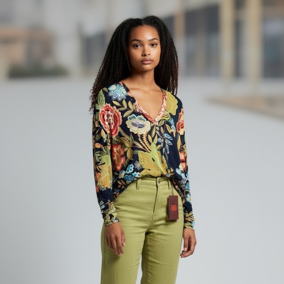 Etro Tops - NWT ETRO paisley print long sleeve tunic style blouse